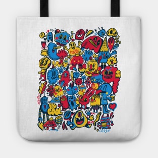 Primary Colors Doodle Tote