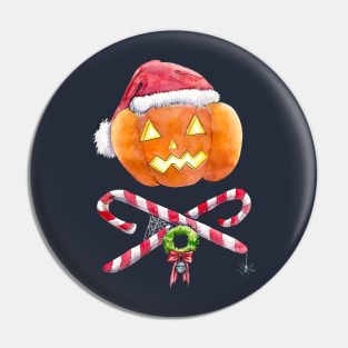 Pumpkin Santa Pin