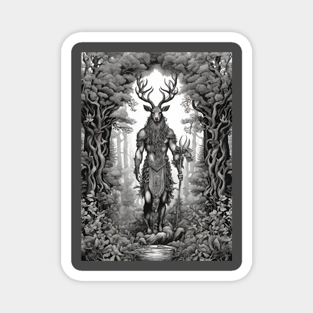 Cernunnos Magnet by FineArtworld7