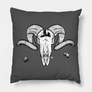 Ram x Black Obsidian Pillow