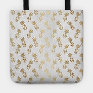 Gold Pineapple Pattern Tote