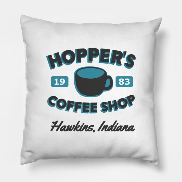 Hopper's Coffee Shop Pillow by sfcubed