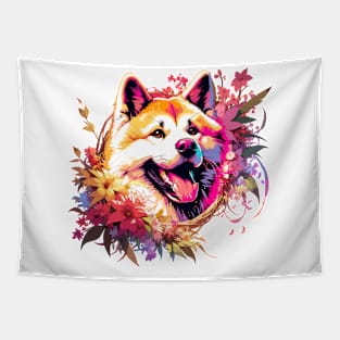 Akita Mothers Day Dog Mom Cherished Dog Gift Tapestry