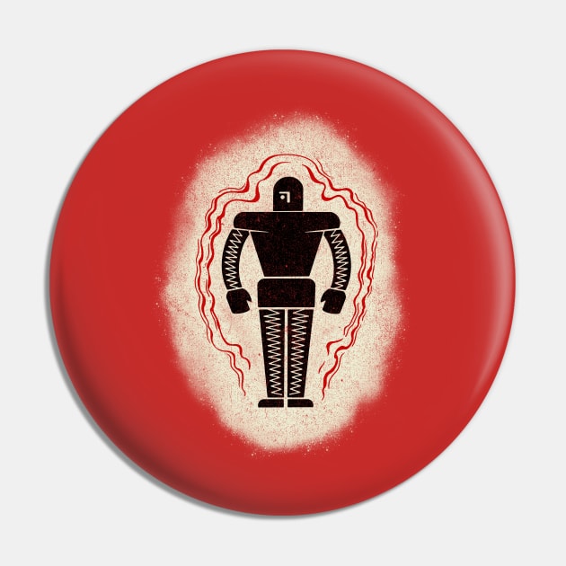 Retro Vintage Robot Antifreeze Pin by StudioPM71