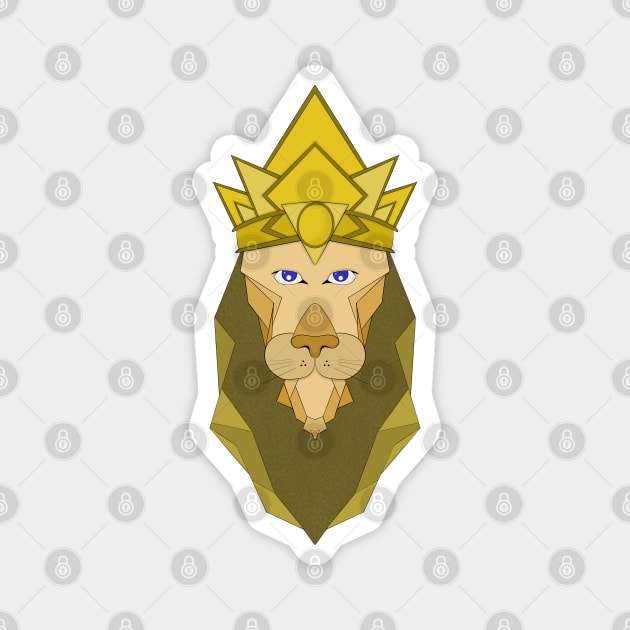 Polygonal emperor lion Magnet by DiegoCarvalho