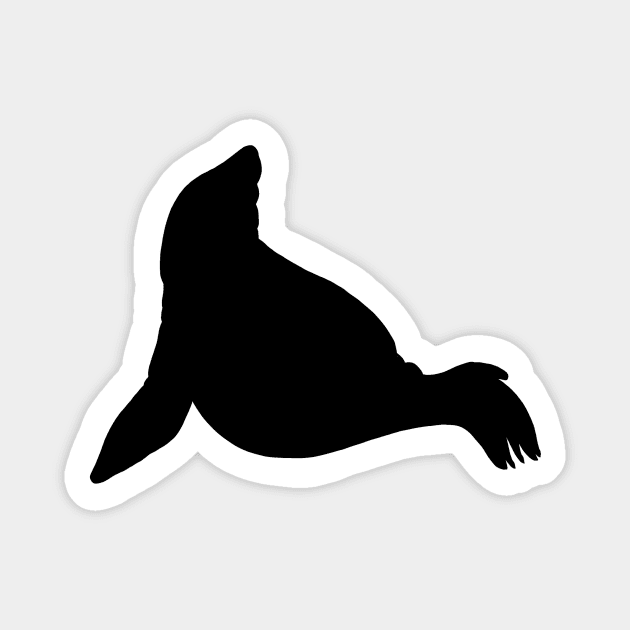 Seal Mudflap Left Magnet by Erika Lei A.M.