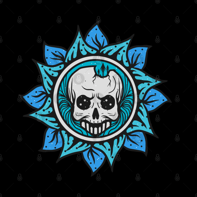 Flower skull by Dayone