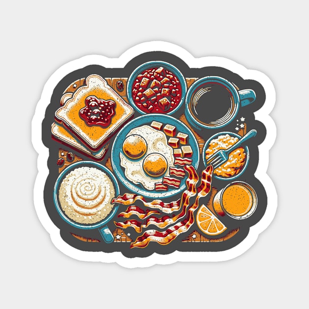 Comfort Food (Full Breakfast) Magnet by JSnipe