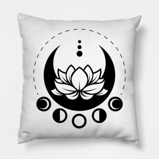 Lunar Lotus Pillow