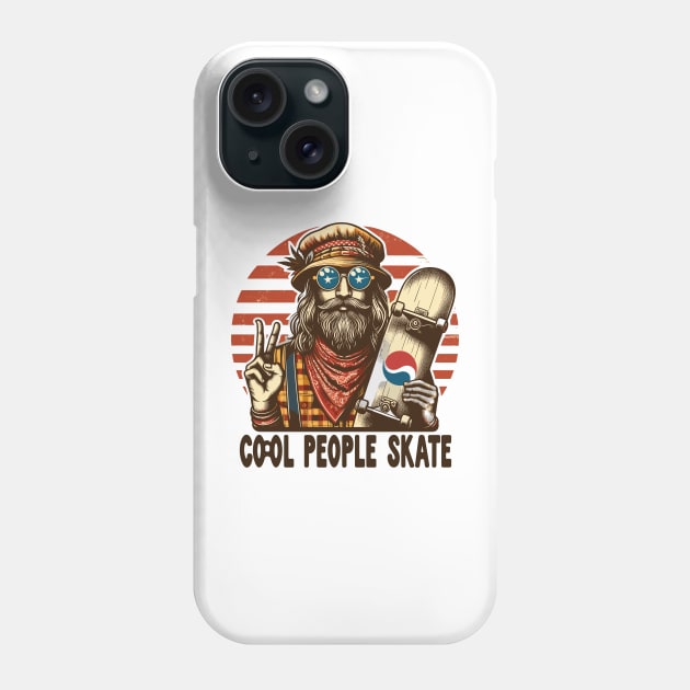 Cool People Skate Phone Case by OldSchoolRetro