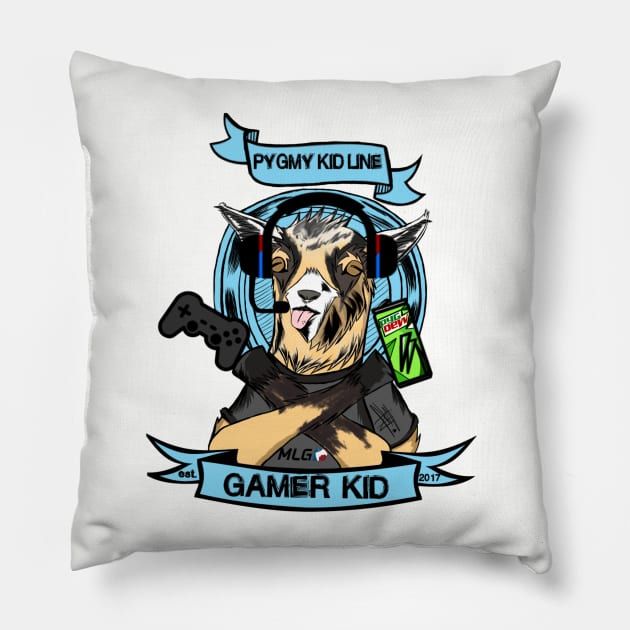 Gamer Kid Pillow by zenmode