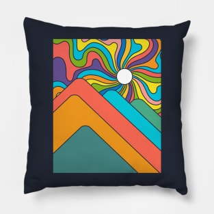 Geometric Sunrise Pillow