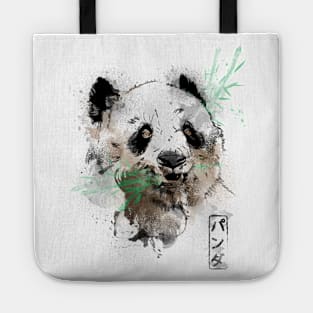 Panda Bear Watercolors Tote