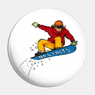 Snowboarder Pin