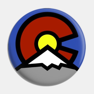 Denver Colorado - Colorado Flag Design Pin