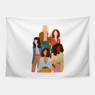 Girls Illustration 14 Tapestry