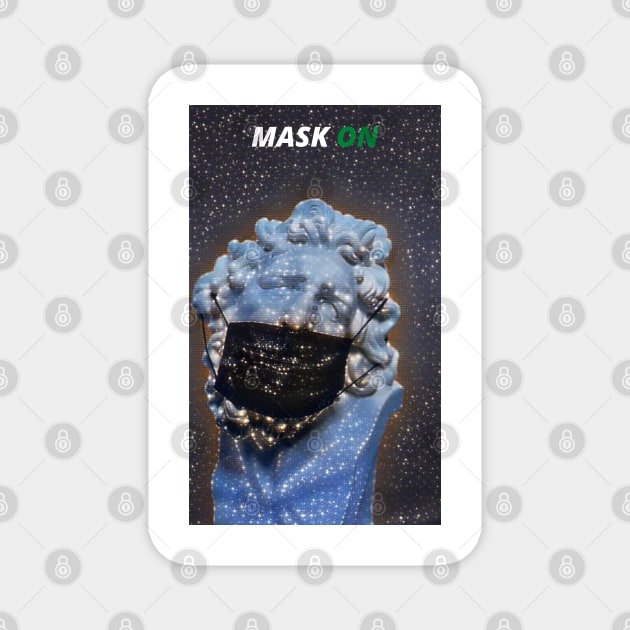 LE MASK. (SPACE) Magnet by Yanzo