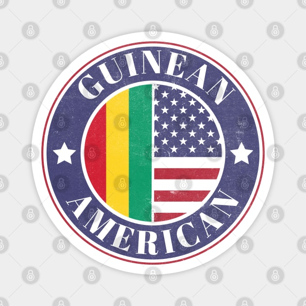 Proud Guinean-American Badge - Guinea Flag Magnet by Yesteeyear