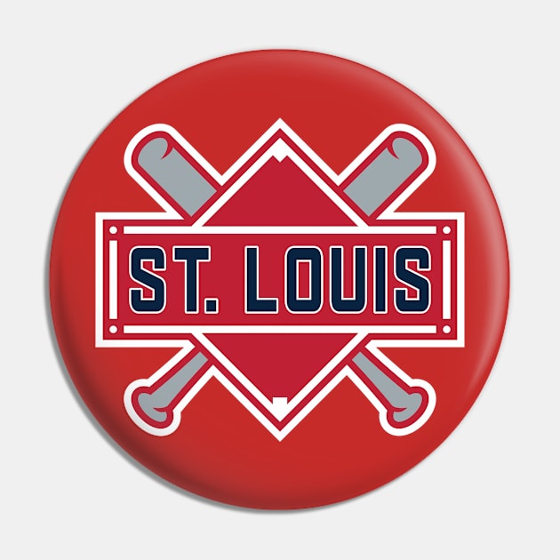 St. Louis Cardinals Baseball Pin by Fourteen21 Designs