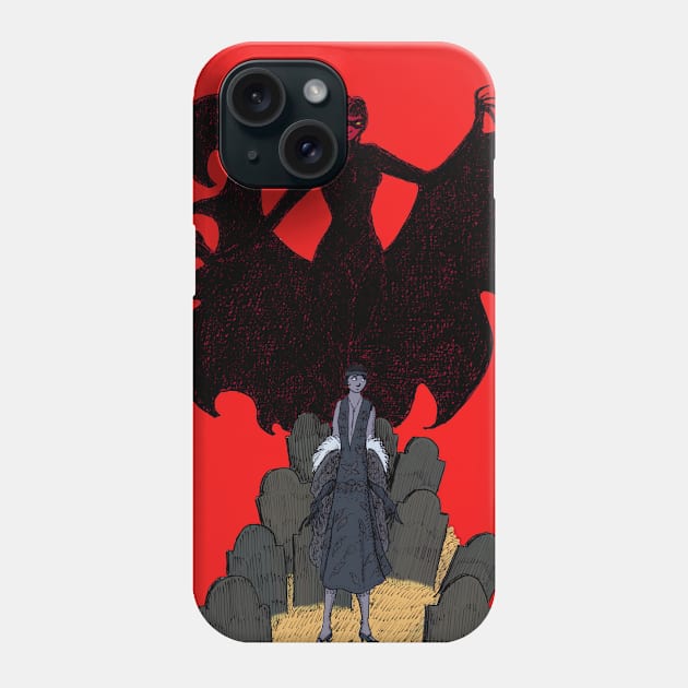 Lady Vamp Phone Case by Bret M. Herholz