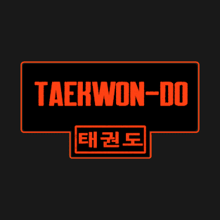 Taekwon-do red with Korean text T-Shirt