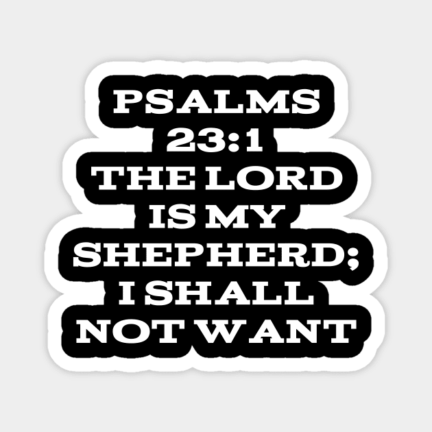 Psalm 23:1 Magnet by Holy Bible Verses