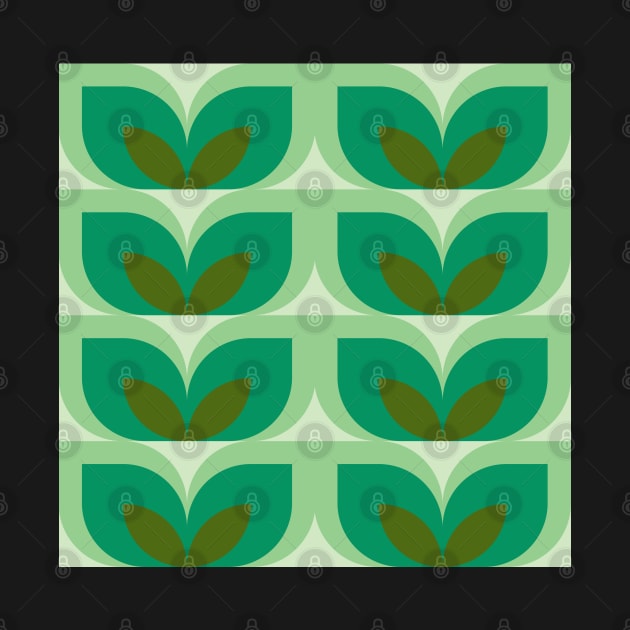 Green Simple Floral Patterns by PlusAdore