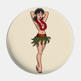 Hula Girl Pin