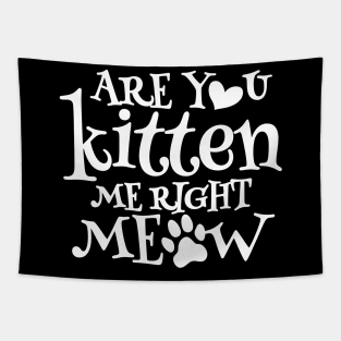 Are You Kitten Me Right Meow Tapestry