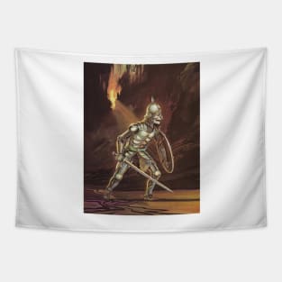 Skeleton Warrior Tapestry