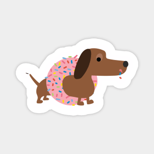 Dachshund Donut Magnet