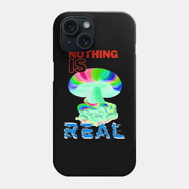 Nothing is real - Down the rabbit hole edition Phone Case by Trippy Critters