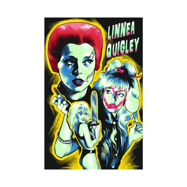 Linnea Quigley Scream Queen Fan Art by PhilRayArt