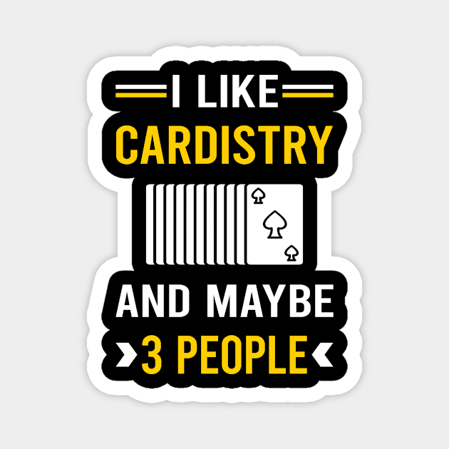 3 People Cardistry Cardist Magnet by Good Day