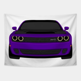 DODGE DEMON FRONT PURPLE Tapestry