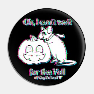 Can't Wait for the Fall (of Capitalism) (Glitched Version) Pin