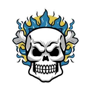 flaming skull T-Shirt