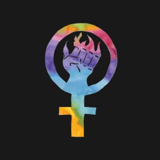 Rainbow Feminist Fist T-Shirt