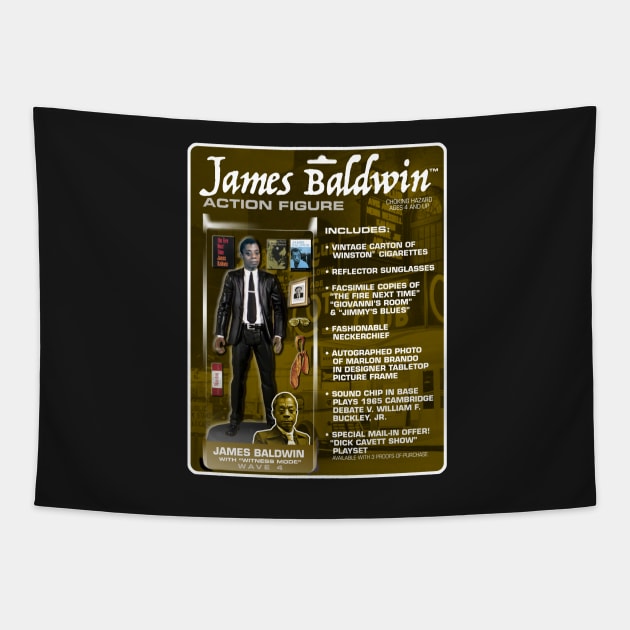 James Baldwin™ Action Figure Tapestry by GiantsOfThought