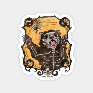 Halloween Ferret Magnet