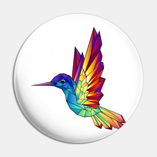 Rainbow Hummingbird Pin