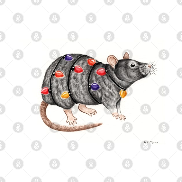 Christmas Rat by WolfySilver