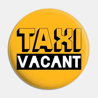 Taxi Vacant Pin