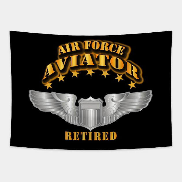 Air Force Aviator - Pilot - Basic Wings - Retired Tapestry by twix123844