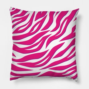 Pink and Purple Tiger Stripe Pattern Pillow