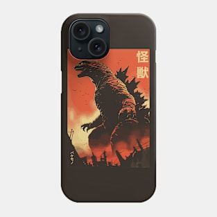 Retro Japanese Kaiju Phone Case