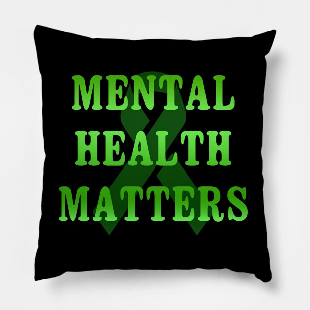 Mental Health Matters Pillow by Color Fluffy