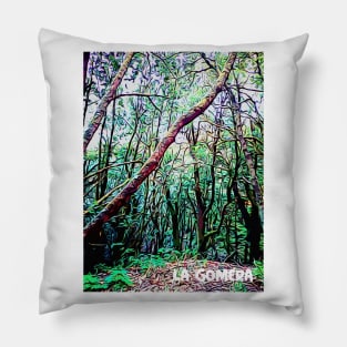 La Gomera forest trees Laurisilva Jurassic Park Pillow