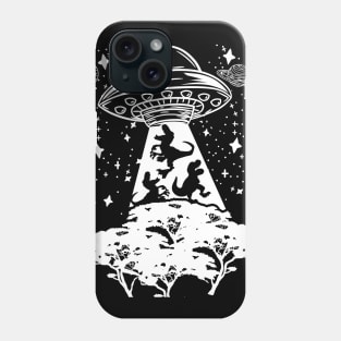 Prehistoric Vintage Dinosaur Alien Abduction Shirt Phone Case