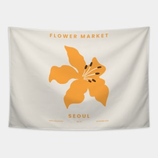 Flower Market Seoul Design Tapestry
